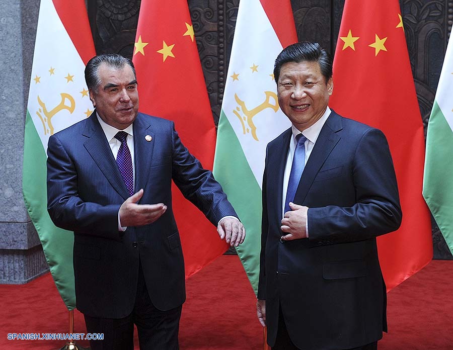 Presidentes chino y tayiko se comprometen a impulsar cooperación