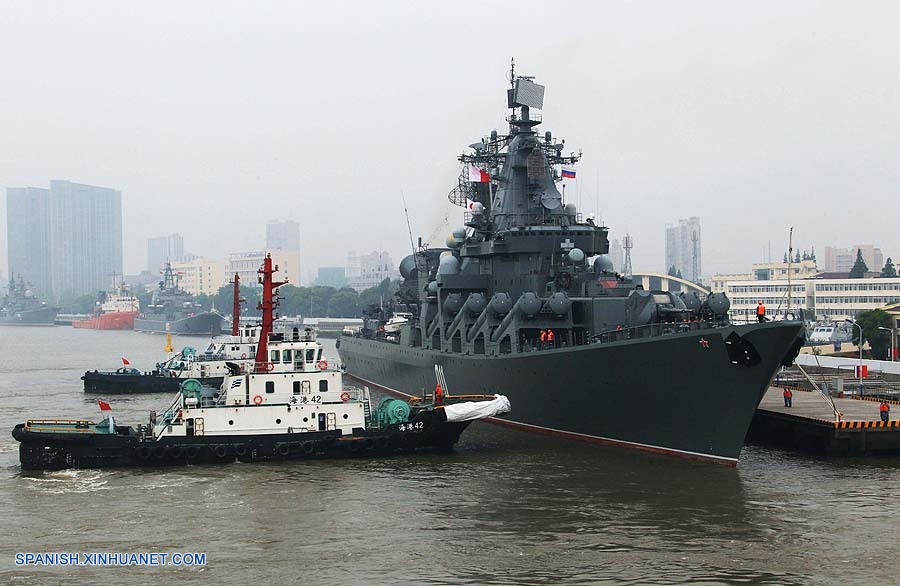Barcos de guerra chinos y rusos regresan a Shanghai tras ejercicio