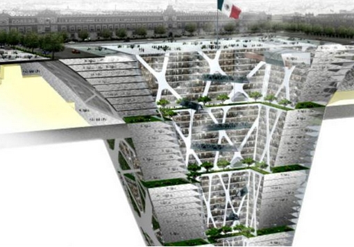 Edificios subterráneos en Ciudad de México