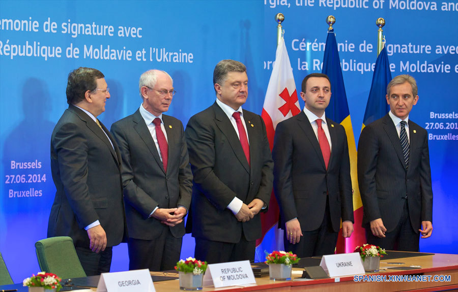 UE firma acuerdos de asociación con Ucrania, Georgia y Moldavia