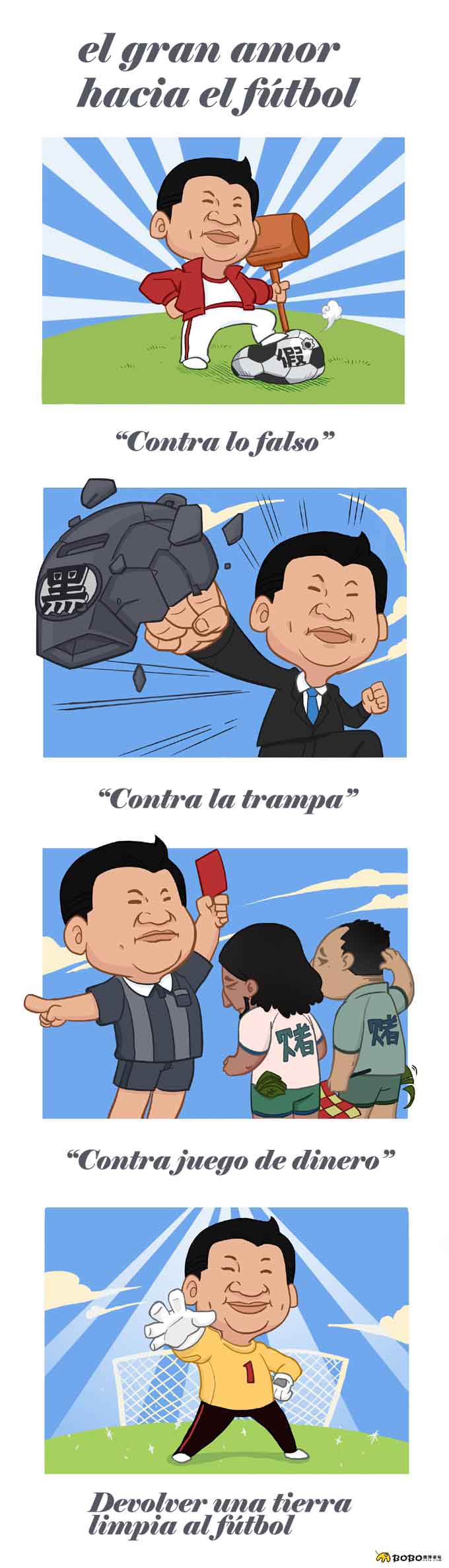 Lindo cómic original de internautas “Dada y el fútbol”