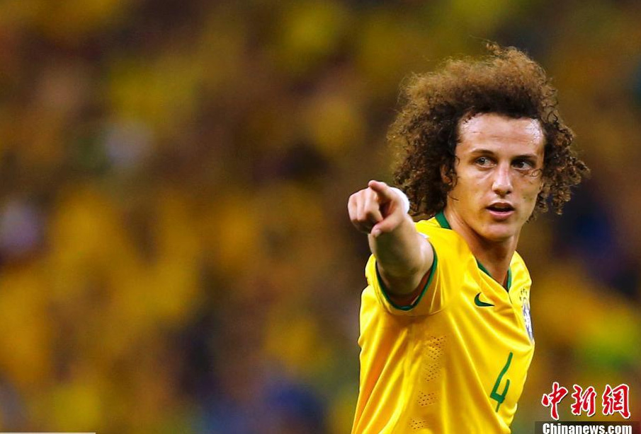 David Luiz, Brazil (Photo: chinanews.com)