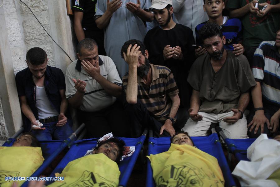 Mueren 4 niños por ataque israelí en playa de Gaza