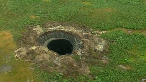 El misterioso cráter de Siberia