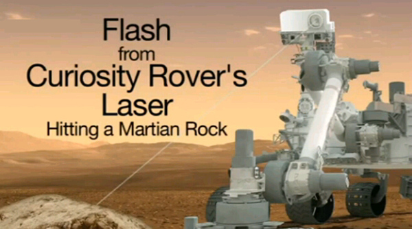 Disparos de láser en Marte