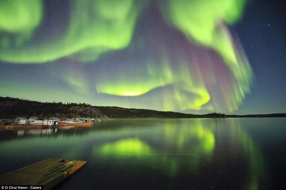 NASA publicó imágenes maravillosas de la aurora boreal de la Tierra