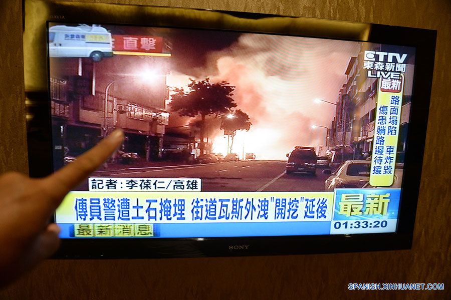 Se eleva a 20 número de muertos por explosiones de gas en Taiwan