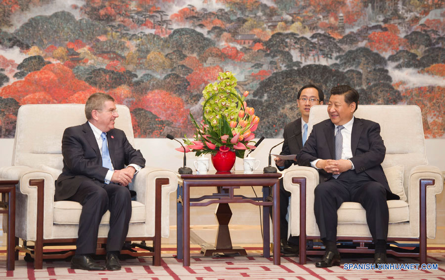 Xi Jinping se reúne con presidente del Comité Olímpico Internacional  2