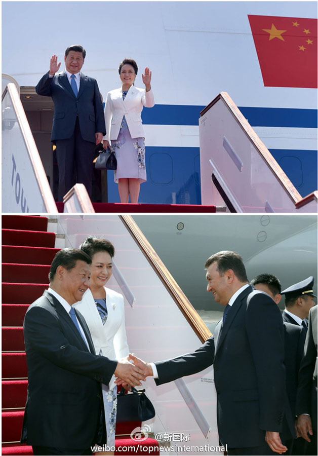 Presidente chino llega a Tayikistán para cumbre de OCS y visita de Estado