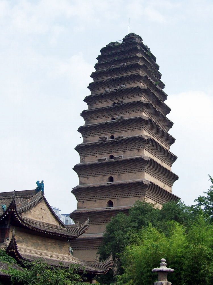 Patrimonio Cultural de la Humanidad - Ruta de la Seda: Pequeña Pagoda del Ganso Salvaje