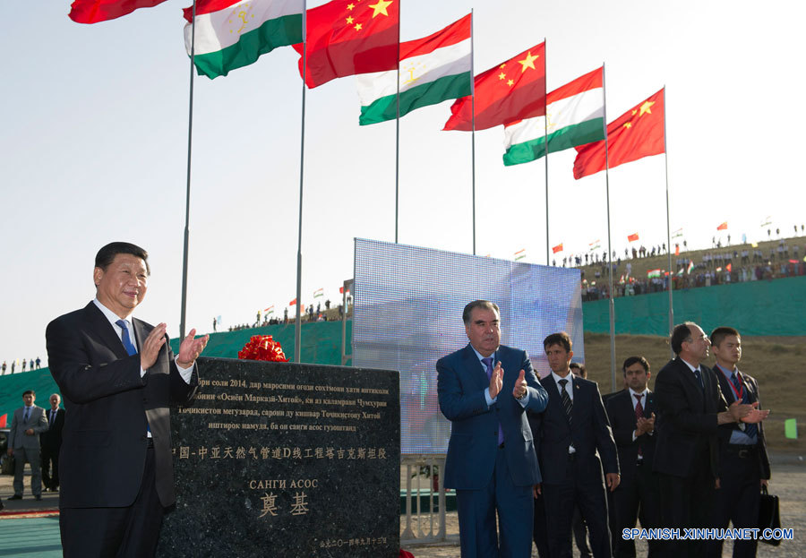 Presidentes de China y Tayikistán inauguran construcción de ducto de gas y planta de energía térmica