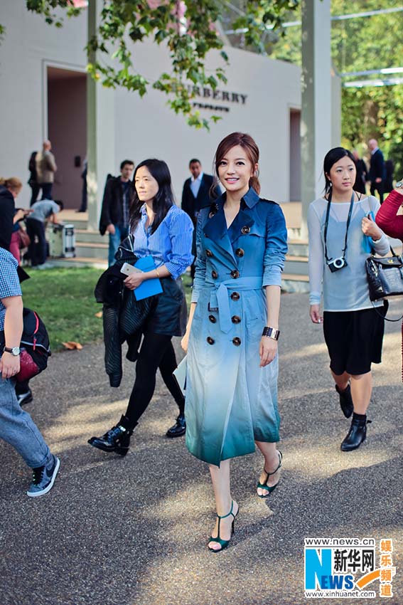 Actriz Zhao Wei en la Semana de la Moda de Londres