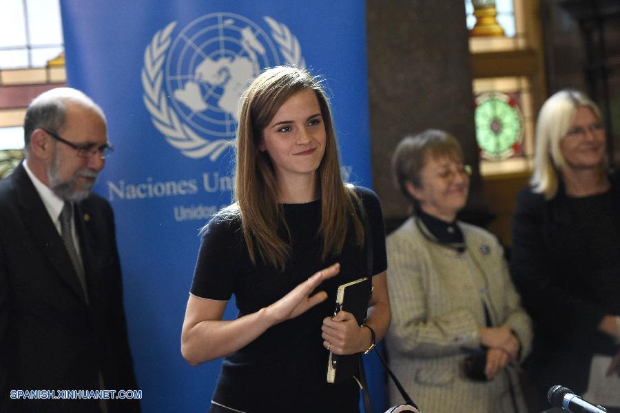 Actriz Emma Watson apoya en Uruguay iniciativa por igualdad de género