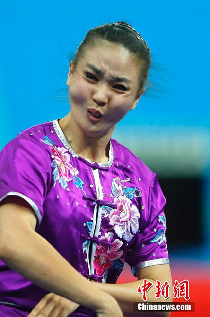 Expresiones faciales de atletas durante los Juegos Asiáticos 2014 en Incheon.