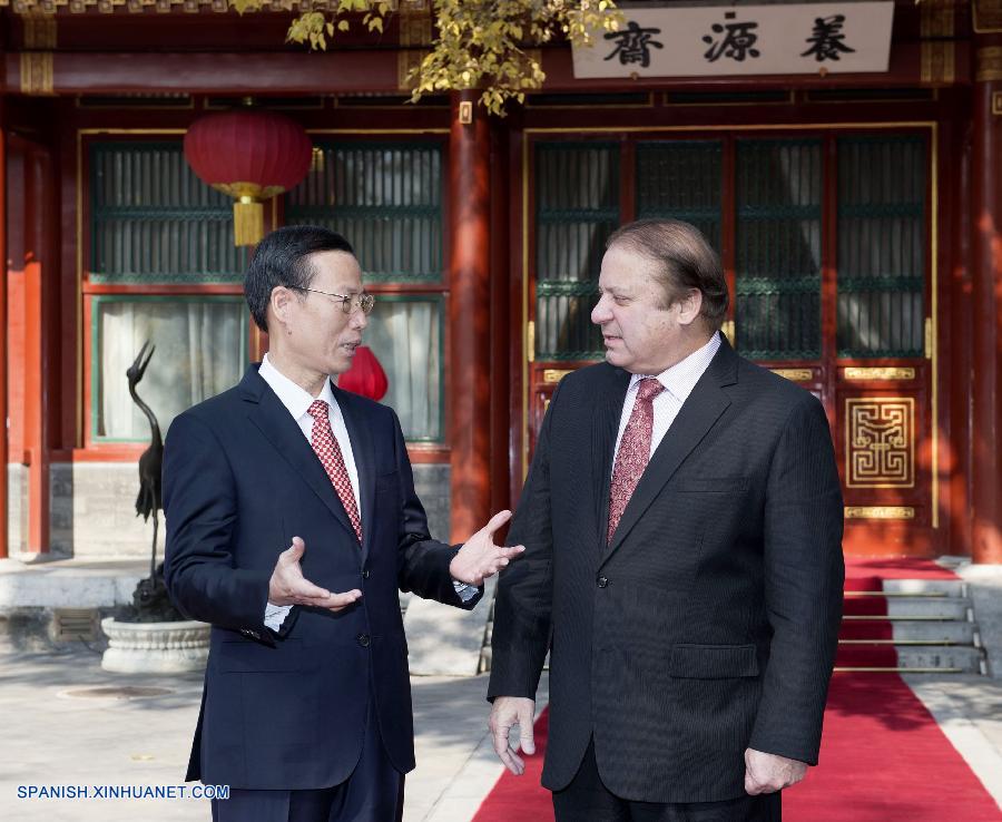Viceprimer ministro chino se reúne con primer ministro de Pakistán