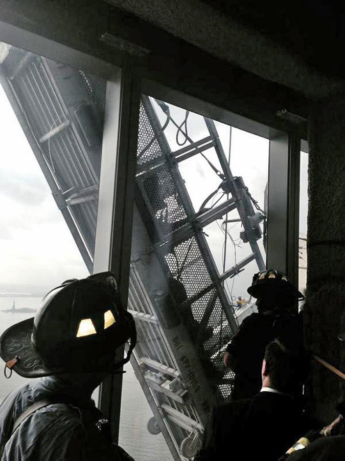 Primer rescate en el nuevo World Trade Center 4