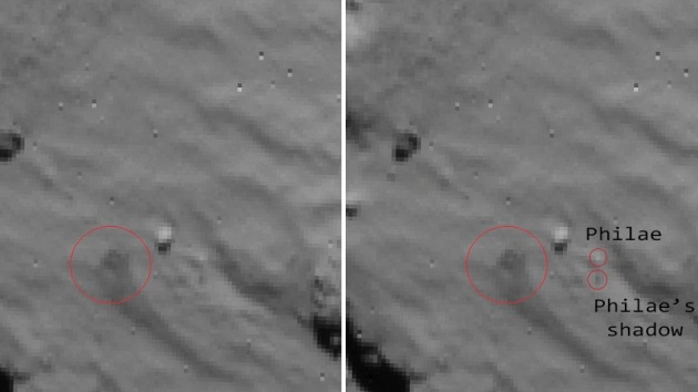 Publican primeras imágenes del aterrizaje final del Philae en el cometa