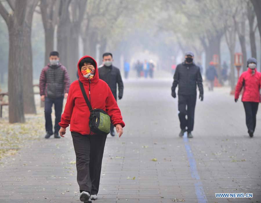 Frente frío dispersará esmog en norte de China