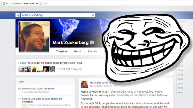 Atacan a Mark Zuckerberg