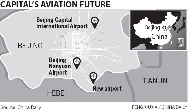 Gobierno central aprueba proyecto del nuevo aeropuerto internacional de Pekín