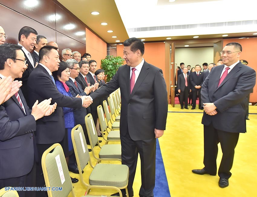 Presidente chino se reúne con funcionarios principales de Macao y jefes de órganos legislativos y judiciales