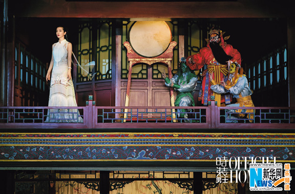 Actriz Li Bingbing posa para L’OFFICIEL HOMMES