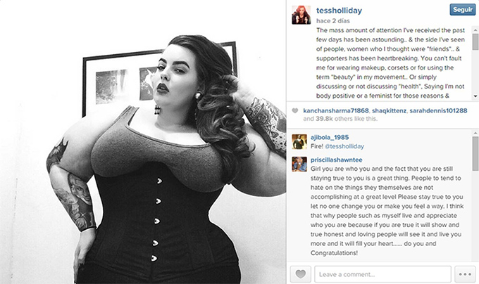 Tess Holliday: la primera modelo de 120 kilos