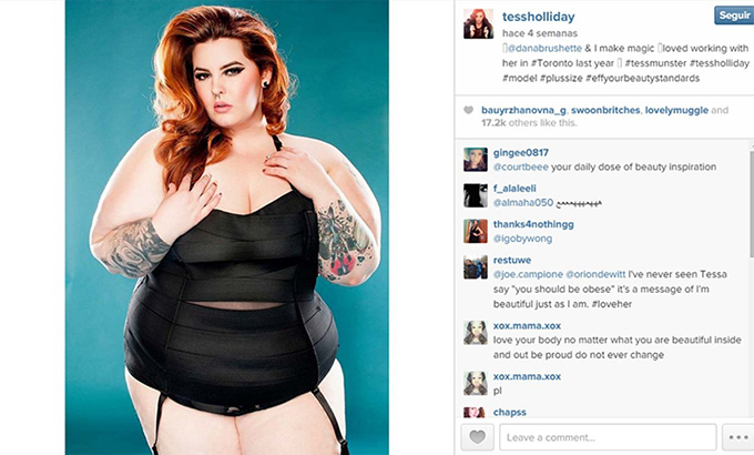 Tess Holliday: la primera modelo de 120 kilos