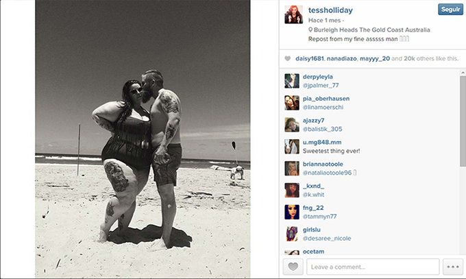 Tess Holliday: la primera modelo de 120 kilos