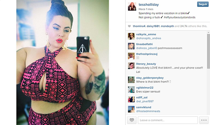 Tess Holliday: la primera modelo de 120 kilos