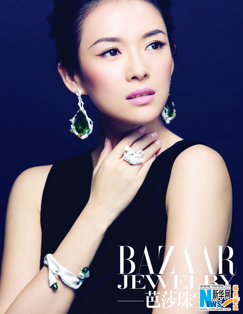 Zhang Ziyi posa para Bazaar Jewelry