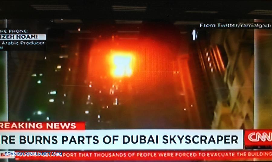 Estalla un incendio en la torre Torch de Dubái