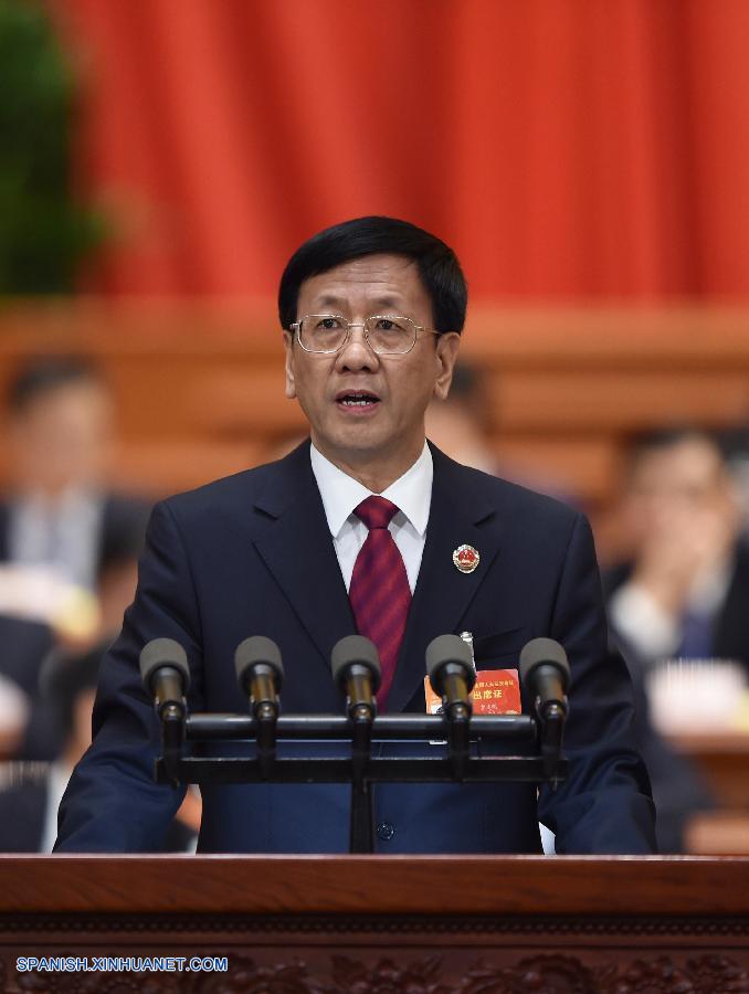 Máximo fiscal chino presenta informe de trabajo ante legislatura china