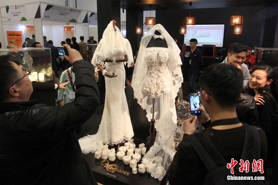 Vestidos de novia hechos con impresión 3D