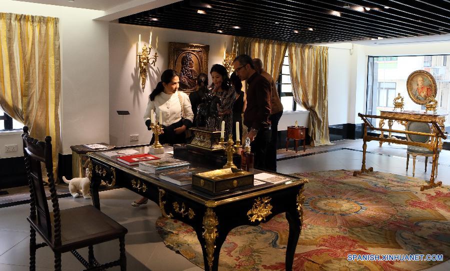 Exposición de muebles sino-francesa del siglo XVIII en Hong Kong