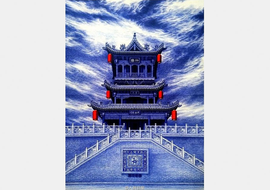 La Torre Youzhou del poema “Escalando la Torre Youzhou”, del poeta chino de la dinastía Tang (618-907 D.C.) Chen Zi'ang. [Foto/Weibo de Pueblo en Línea]