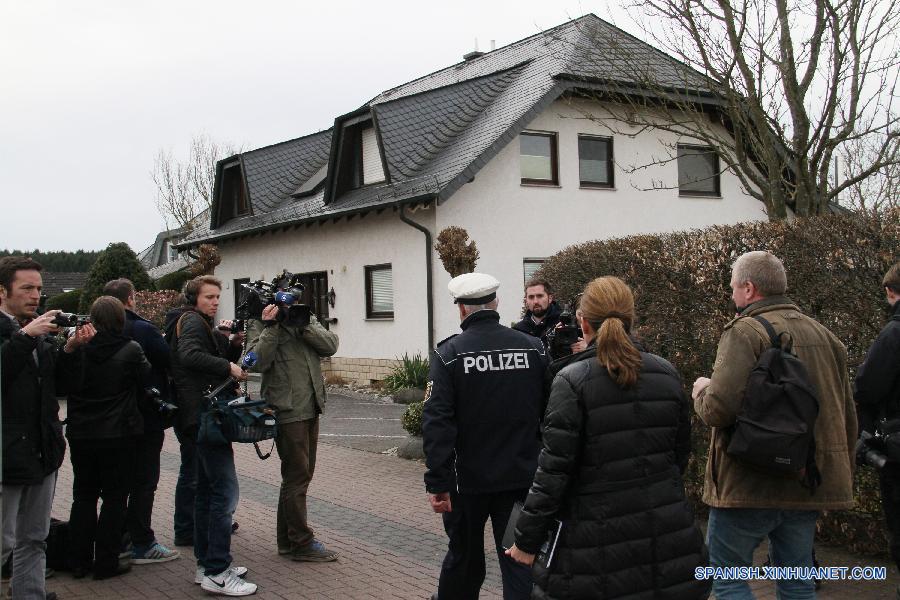 Policía vigila casa de copiloto de Germanwings en oeste de Alemania