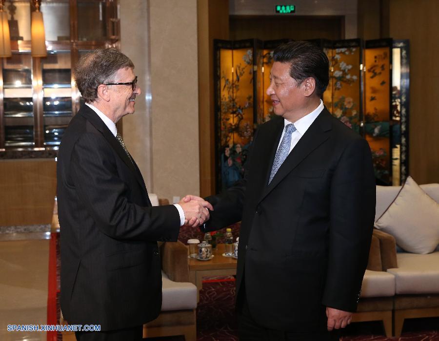 Presidente de China se reúne con Bill Gates