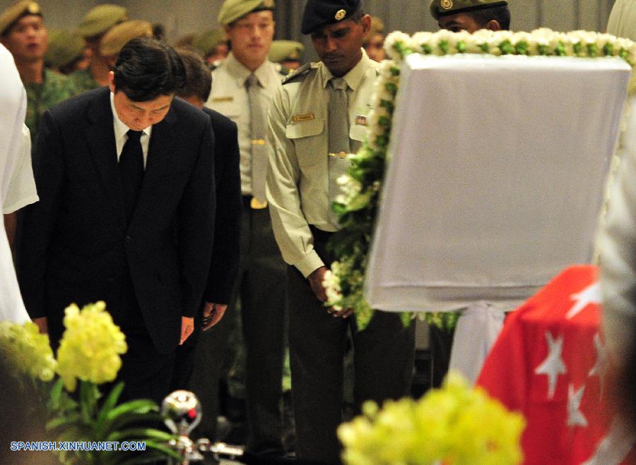 Vicepresidente de China asiste a funeral de Estado de ex premier singapurense Lee Kuan Yew