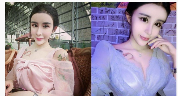 Estas imágenes de una mujer mujer publicadas en Weibo han corrido como la pólvora por la red. 