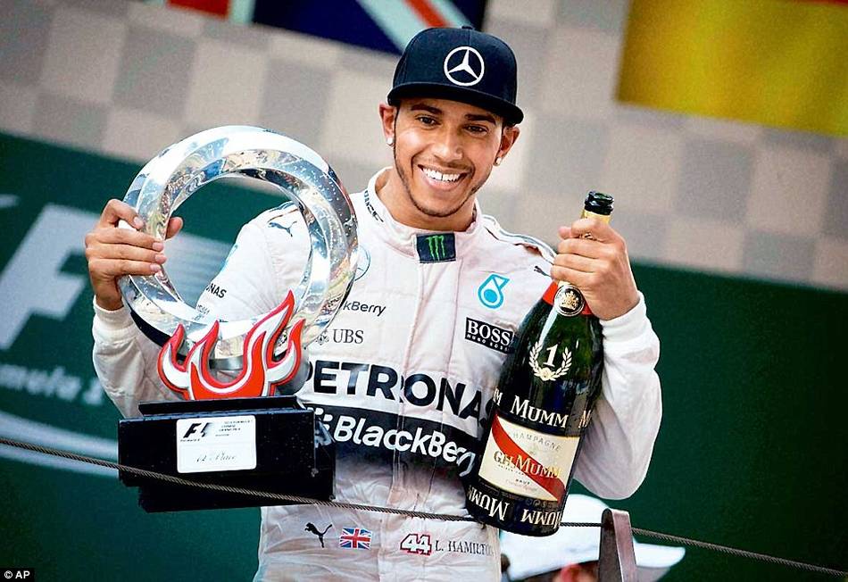 Criticas a Hamilton por su celebración sexista en el GP de China