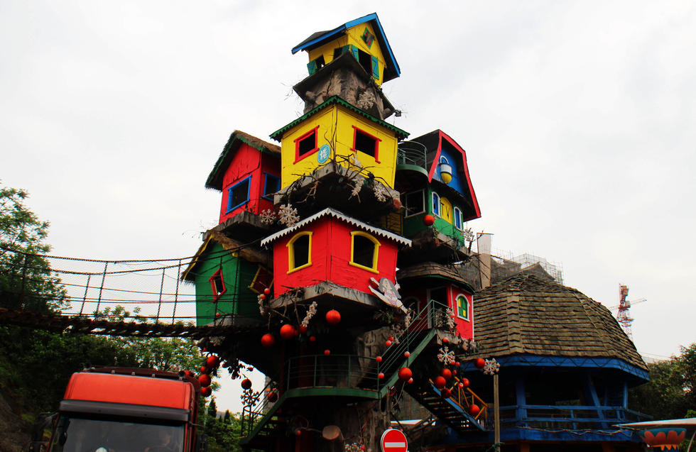 Una casa de "cuento de hadas" en Chongqing