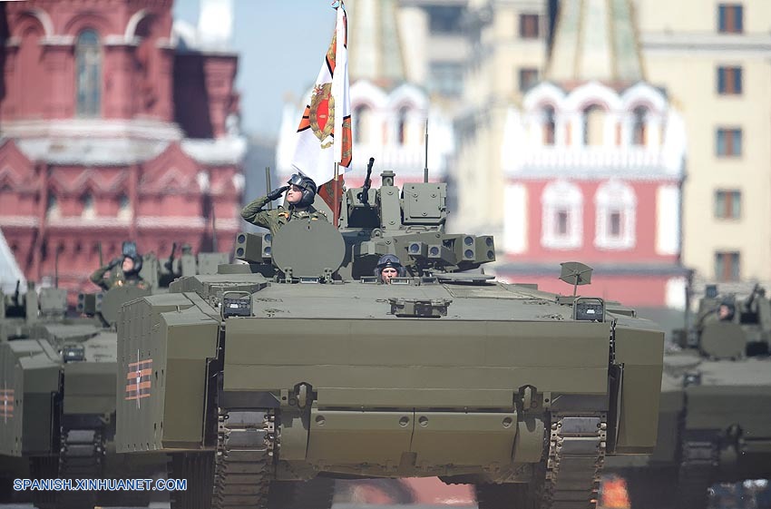 El desfile en la Plaza Roja, una muestra de la fuerza rusa frente a la presión europea