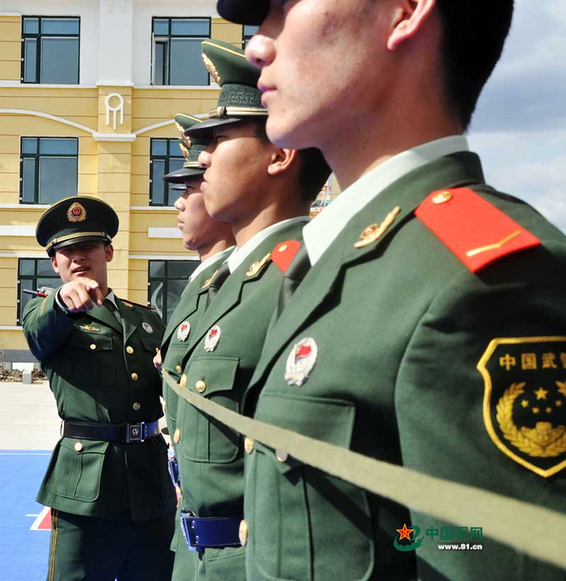 Soldados del condado Mohe, el más septentrional de China