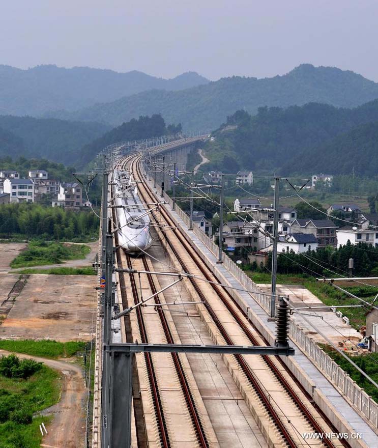 Ponen a prueba la línea ferroviaria Hefei – Fuzhou