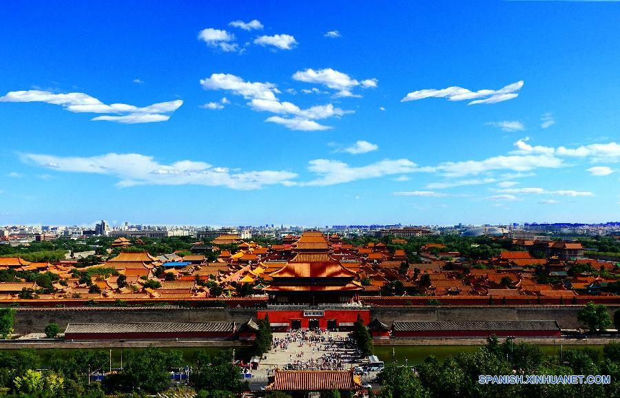 Cielo azul en Beijing