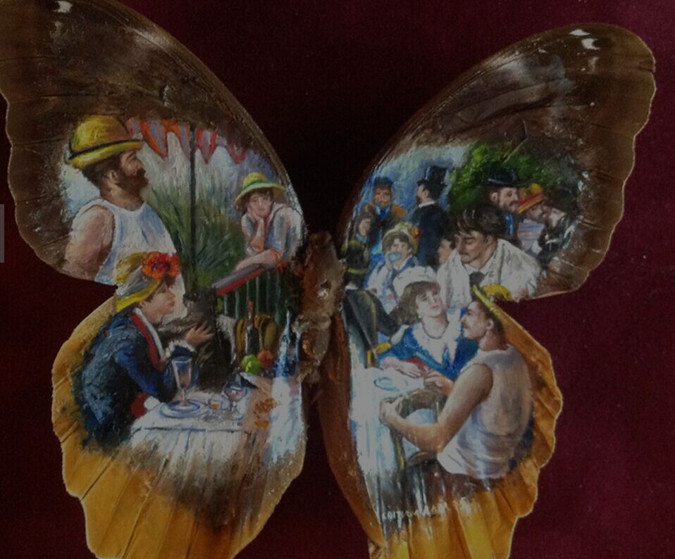 Pintando clásicos en alas de mariposas