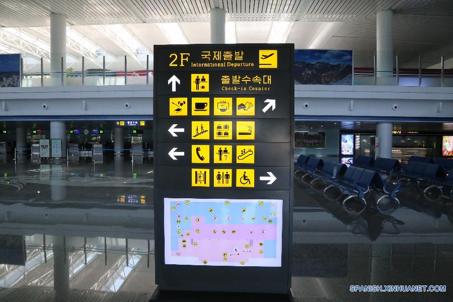 Nueva terminal del aeropuerto internacional de Pyongyang
