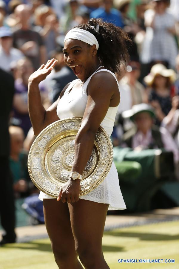Tenis (f): Serena Williams gana final de Wimbledon a Muguruza