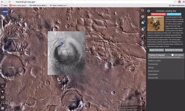 NASA publica el ‘Google Earth’ de Marte